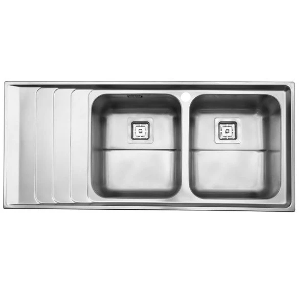 سینک ظرفشویی استیل البرز مدل 734 توکار-راست لگن سینک ظرفشویی استیل البرز مدل 734 توکار-راست لگن