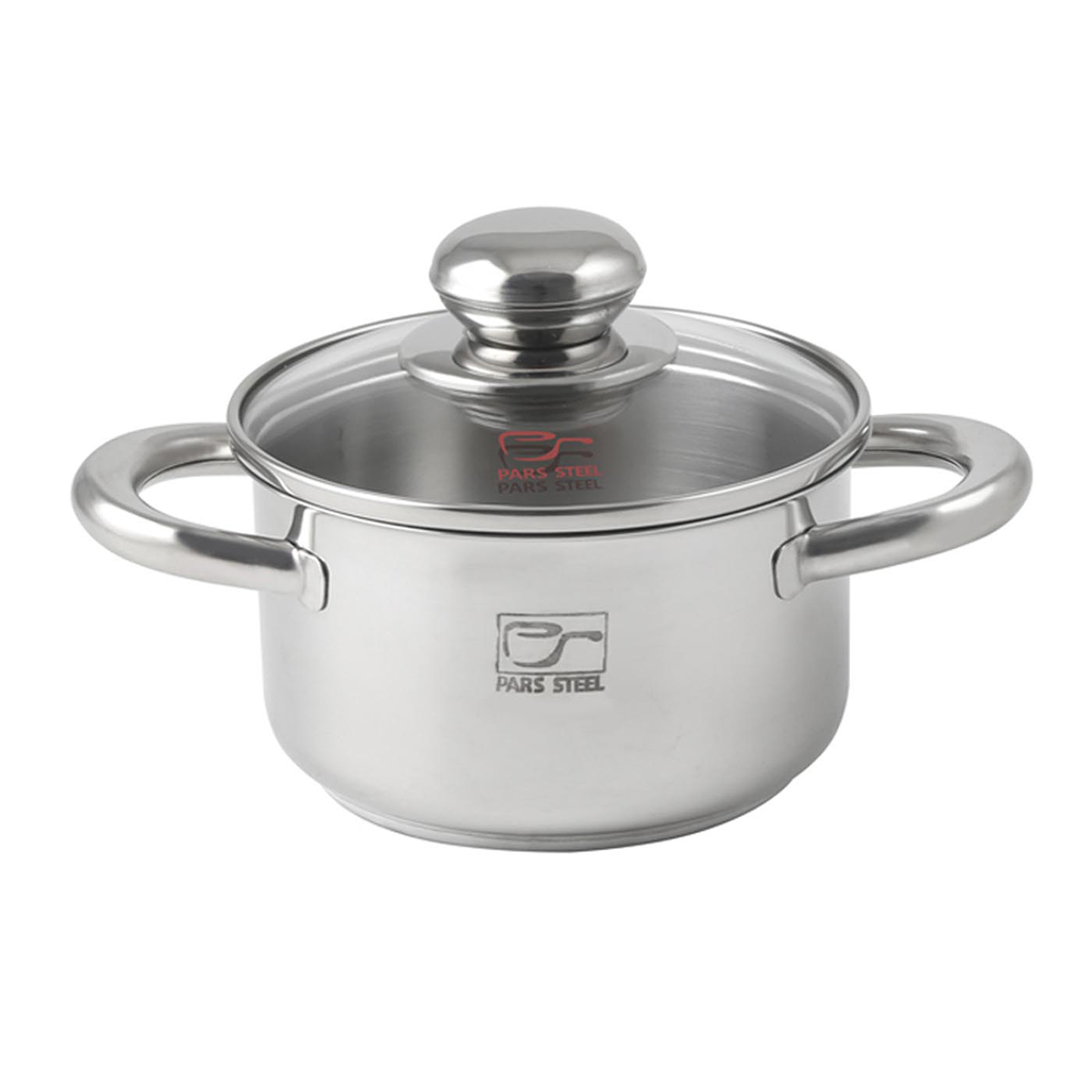 قابلمه استیل پارس استیل 140 دسته فلزی به همراه درب پیرکس-استیل قابلمه استیل پارس استیل 140 دسته فلزی به همراه درب پیرکس-استیل