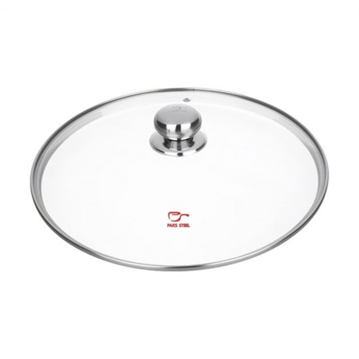 درب قابلمه پیرکس پارس استیل مدل 280 به همراه دسته کروی مونتاژی کوچک