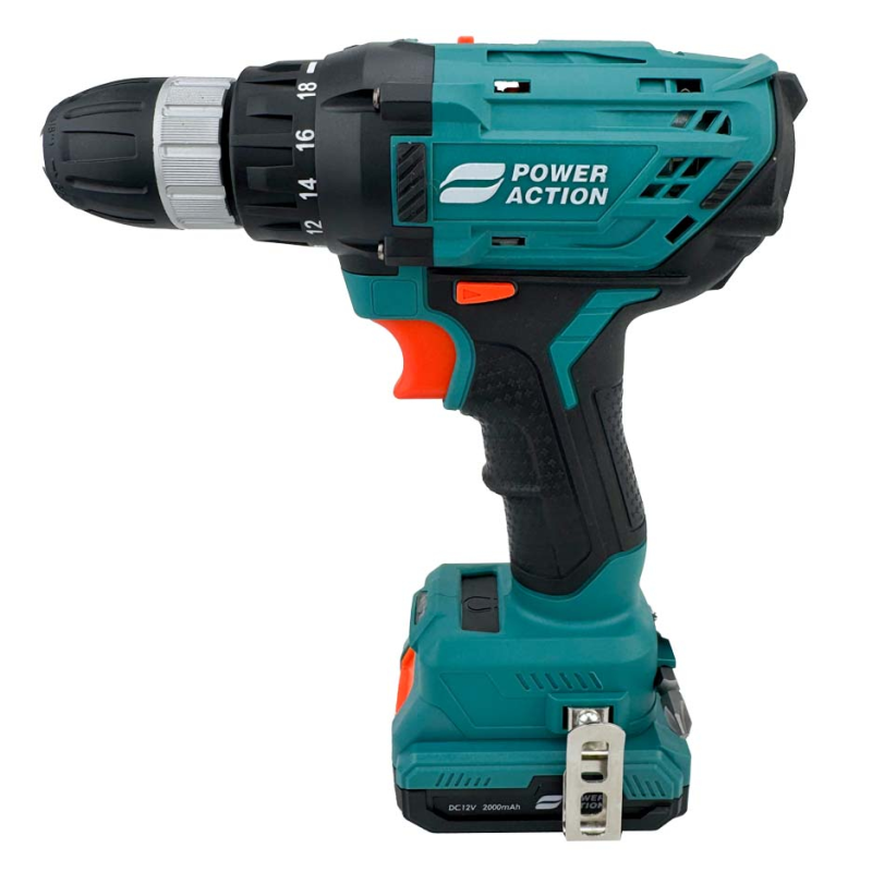 دریل پیچ گوشتی پاور اکشن مدل CD1200 ده میلی متری 12 ولت