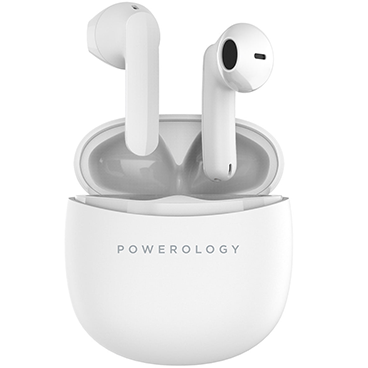 هندزفری بی سیم پاورولوجی مدل PWLAU001 -سفید هندزفری بی سیم پاورولوجی مدل PWLAU001 -سفید