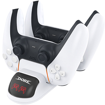 پایه شارژ Dualsense دوب مدل TP5-0506-سفید پایه شارژ Dualsense دوب مدل TP5-0506-سفید