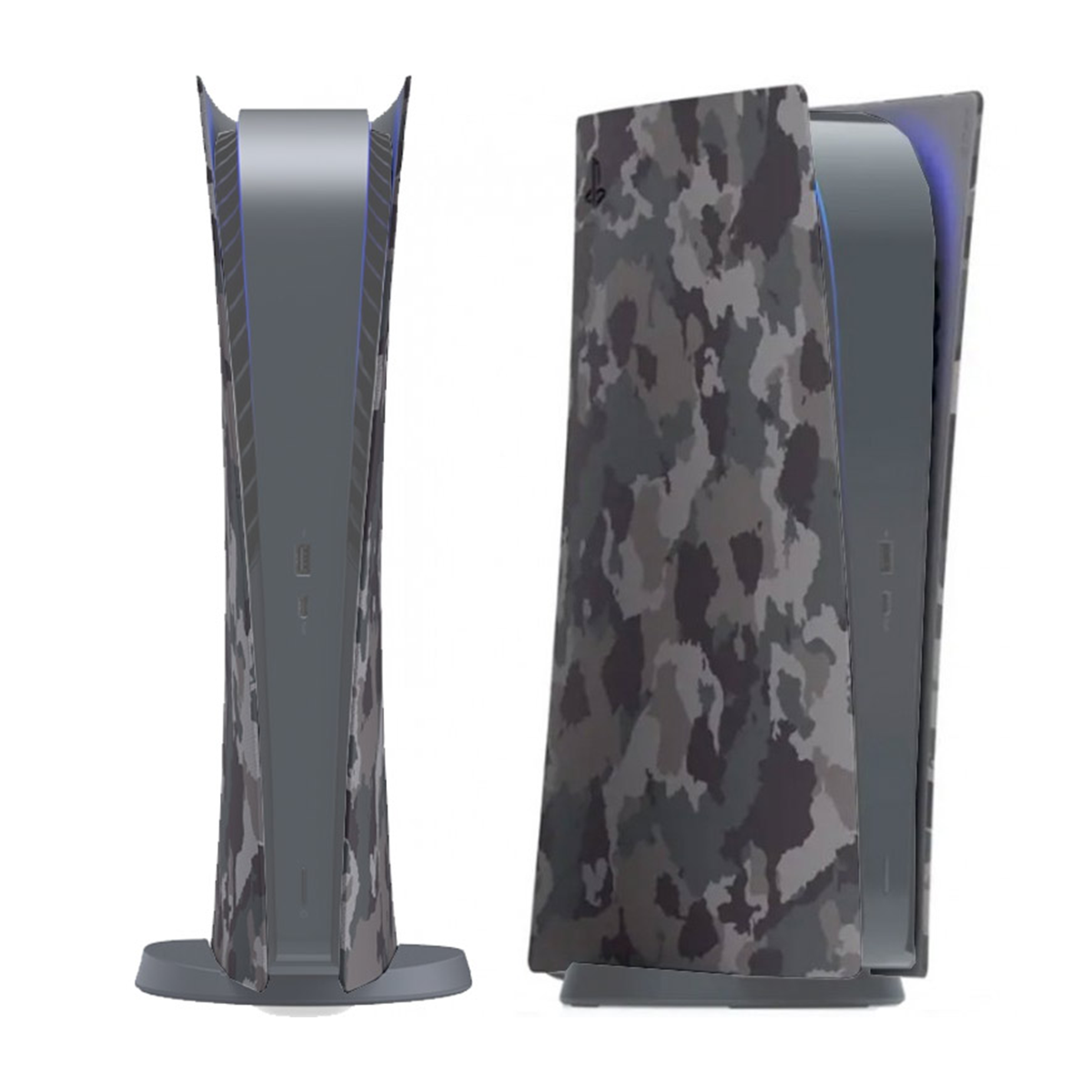 فیس پلیت PS5 دیجیتال خاکستری چریکی	 فیس پلیت PS5 دیجیتال خاکستری چریکی