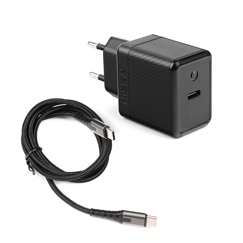 شارژر دیواری هیسکا مدل H-119GAN توان 35 وات به همراه کابل تبدیل USB-C شارژر دیواری هیسکا مدل H-119GAN توان 35 وات به همراه کابل تبدیل USB-C