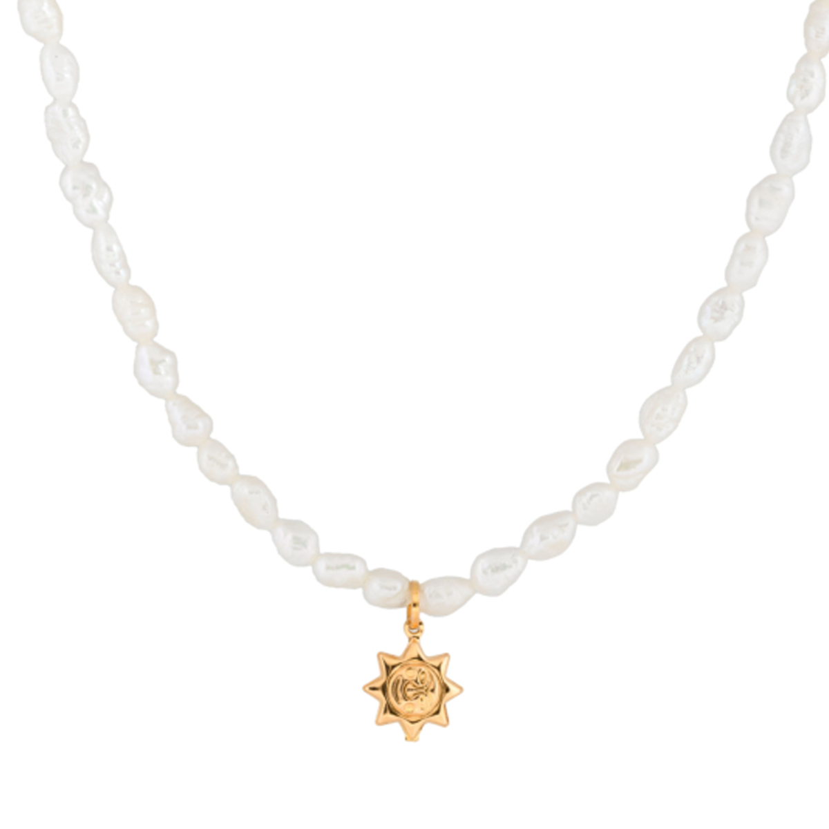 گردنبند طلا 18 عیار زنانه مدل مروارید و خورشید کد wn4496-0.81 گردنبند طلا 18 عیار زنانه مدل مروارید و خورشید کد wn4496-0.81