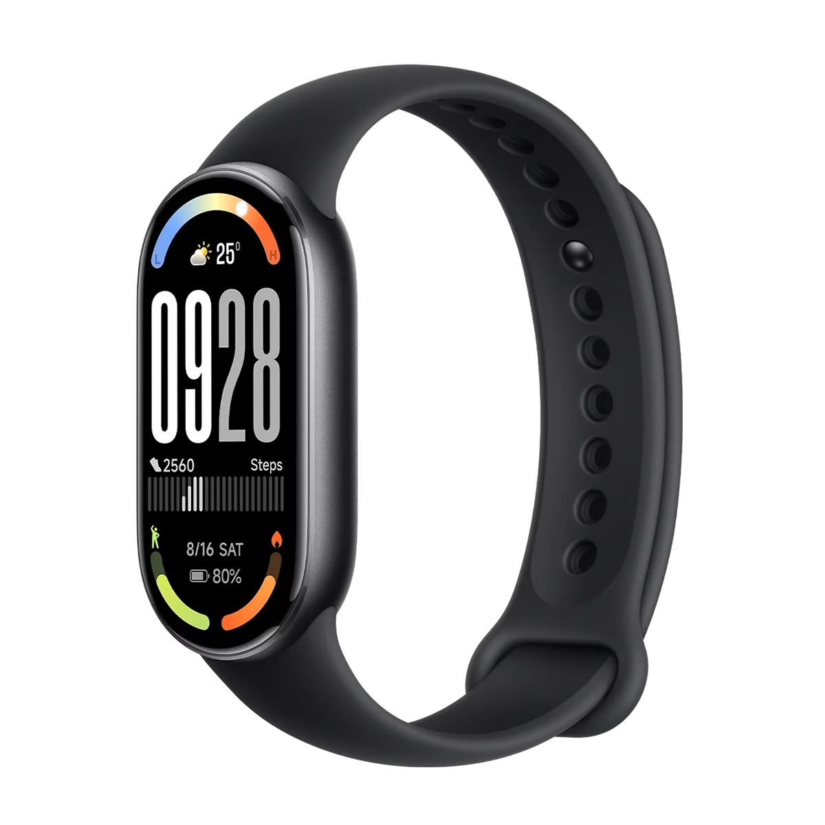 مچ بند هوشمند شیائومی مدل Mi Band 10-بدنه مشکی بند مشکی