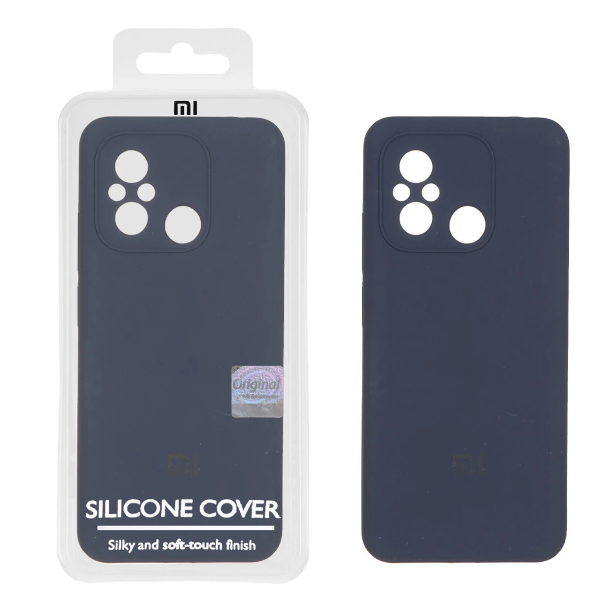 کاور گوشی شیائومی Redmi 12C / Redmi 11A /Poco C55 مستر کوالیتی مدل سیلیکونی پاک کنی-سفید