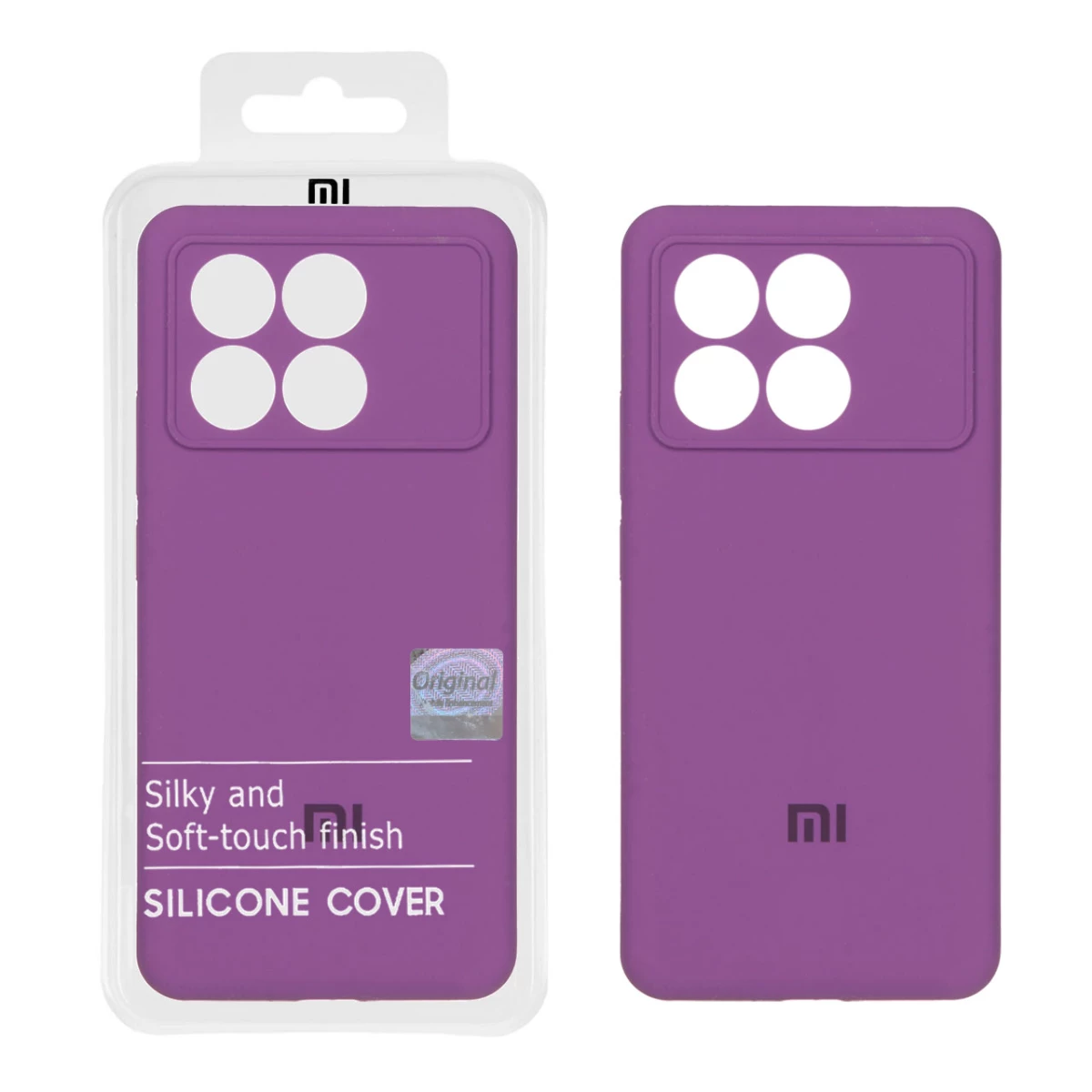 کاور گوشی شیائومی Poco X6 Pro 5G مستر کوالیتی مدل سیلیکونی پاک کنی-قرمز