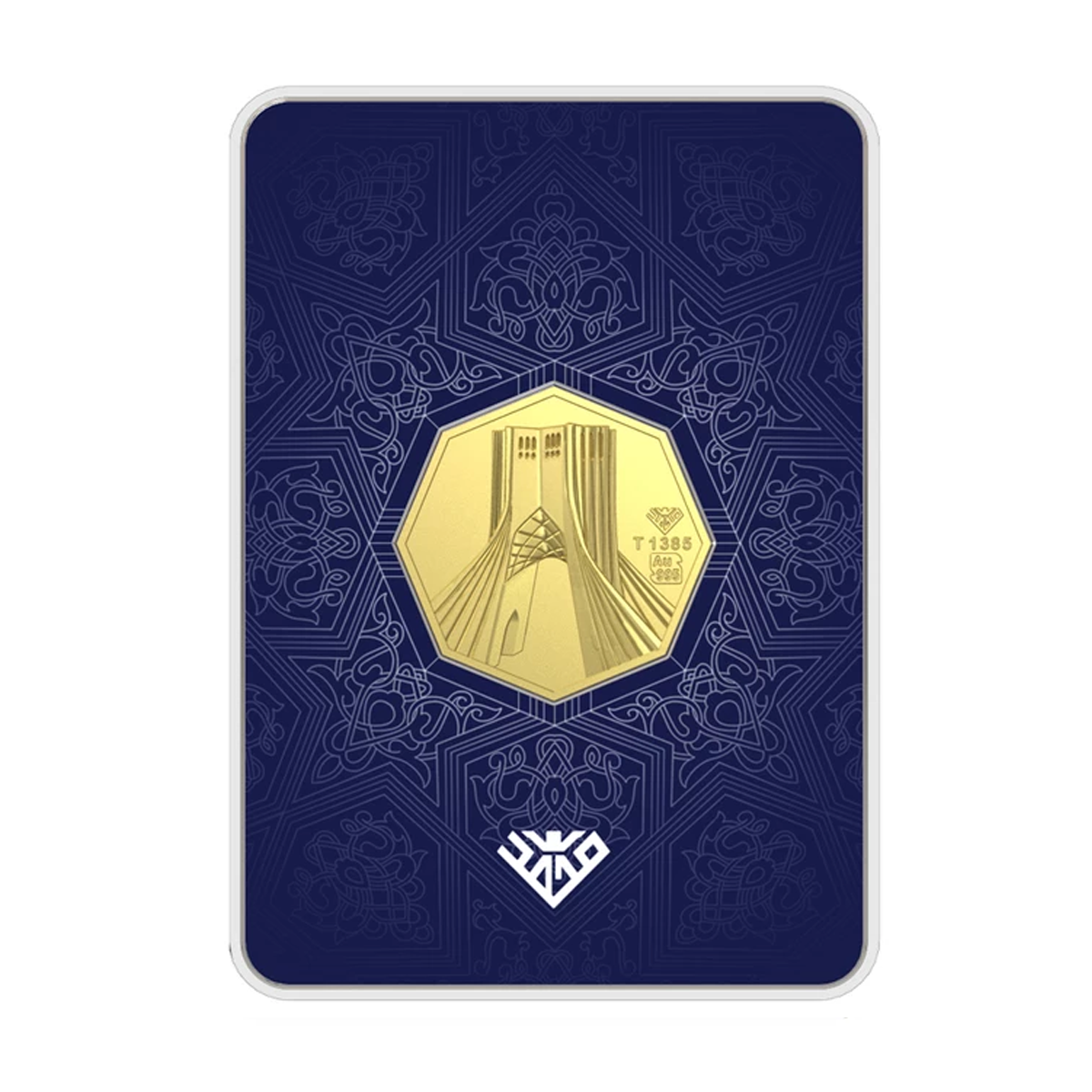 شمش طلا 1 گرم 24 عیار طلای محمد مدل برج آزادی SNF-1.00 شمش طلا 1 گرم 24 عیار طلای محمد مدل برج آزادی SNF-1.00