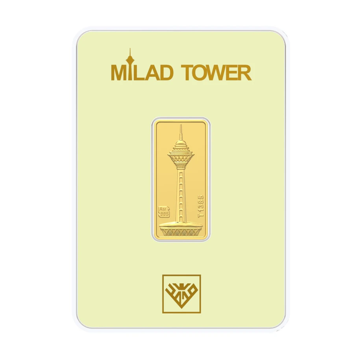 شمش طلا 900 سوت 24 عیار طلای محمد مدل برج میلاد کد SM900-900 شمش طلا 900 سوت 24 عیار طلای محمد مدل برج میلاد کد SM900-900