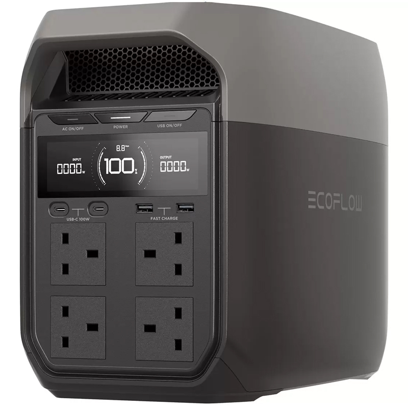 پاور استیشن 1800 وات اکوفلو مدل Delta 3 ظرفیت 85000 میلی آمپر پاور استیشن 1800 وات اکوفلو مدل Delta 3 ظرفیت 85000 میلی آمپر