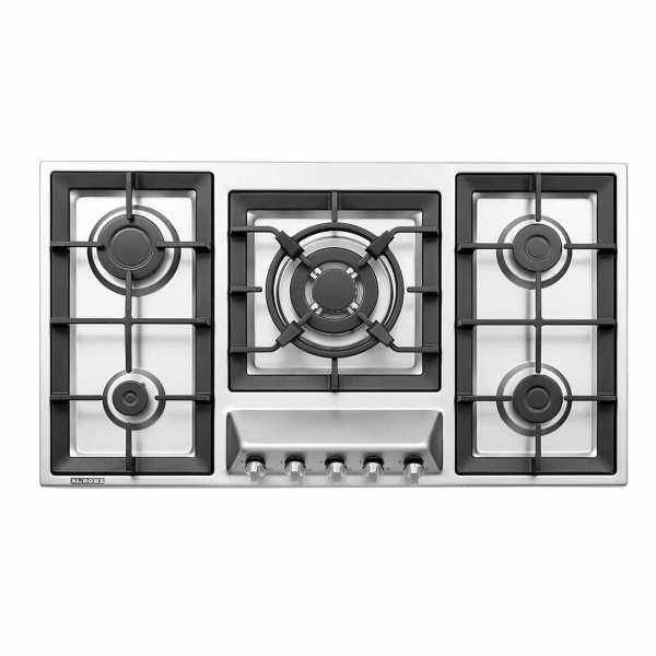 اجاق گاز صفحهای پنج شعله استیل البرز مدل S5960i-استیل اجاق گاز صفحهای پنج شعله استیل البرز مدل S5960i-استیل