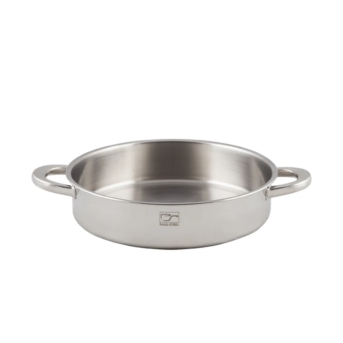 تابه استیل پارس استیل مدل 280 دسته فلزی کوتاه-استیل