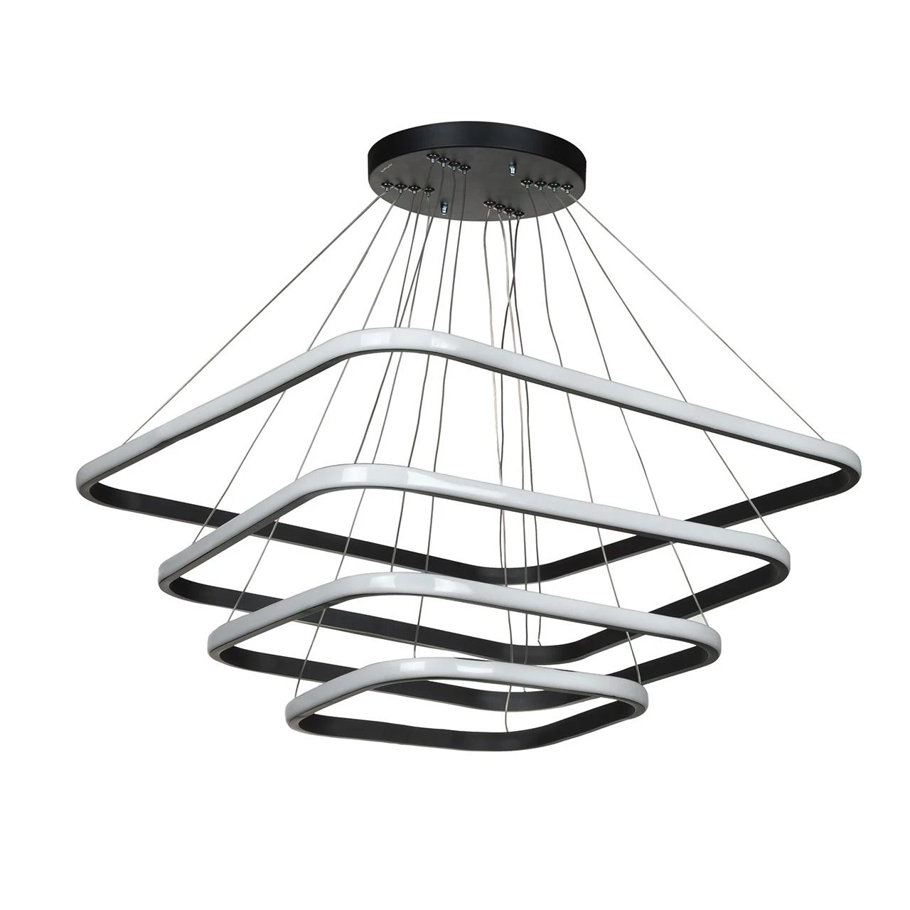 لوستر مدرن سقفی اتاق چشمه نور مدل A6308 ریموت دار-سفید