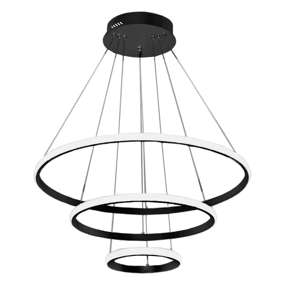 لوستر مدرن سقفی اتاق چشمه نور مدل FA6602/3H ریموت دار-سفید