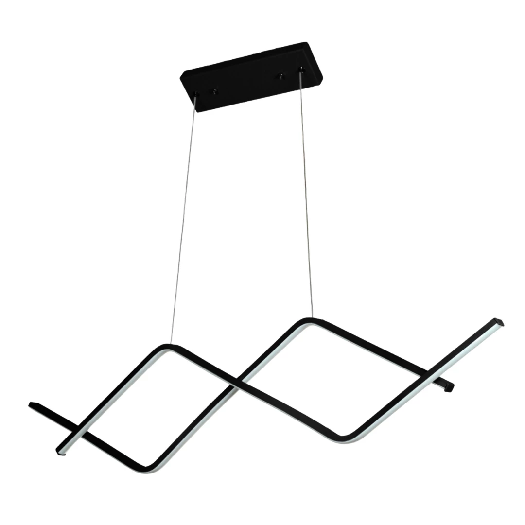 لوستر مدرن سقفی اتاق چشمه نور مدل A6395 ریموت دار-سبز زیتونی