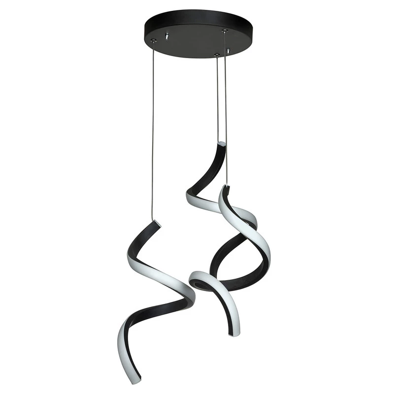 لوستر مدرن سقفی اتاق چشمه نور مدل L6364/3 آفتابی-طوسی