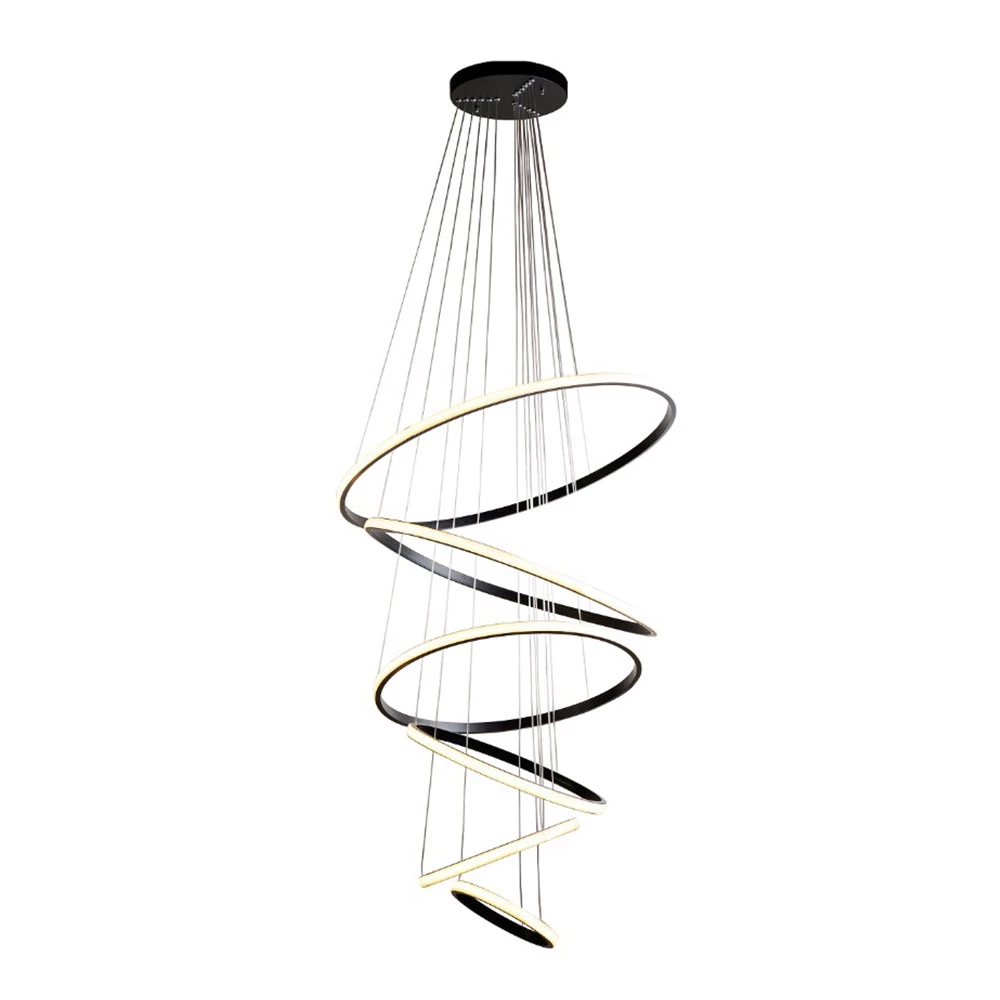 لوستر مدرن سقفی اتاق چشمه نور مدل L6388/6 مهتابی-سبز زیتونی