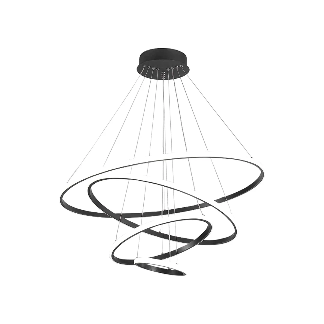 لوستر مدرن سقفی اتاق چشمه نور مدل A6361/4 آفتابی-سبز زیتونی