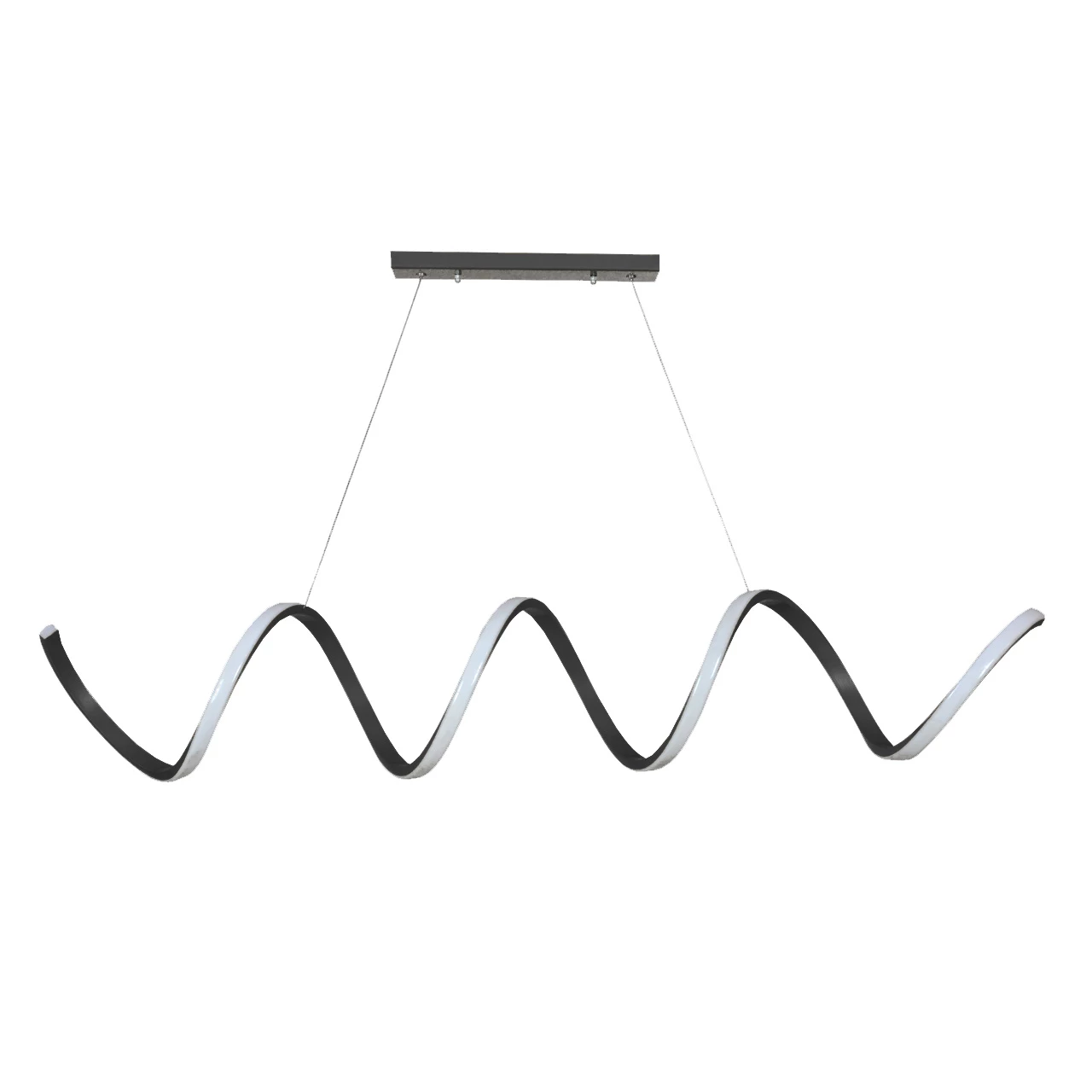 لوستر مدرن سقفی اتاق چشمه نور مدل A6315/1H ریموت دار-طوسی