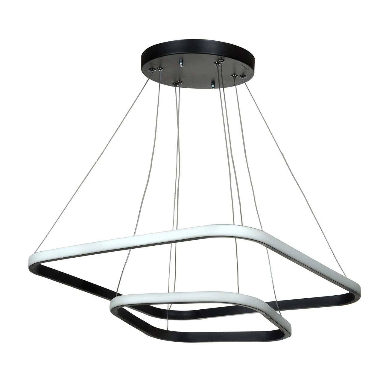 لوستر مدرن سقفی اتاق چشمه نور مدل A6307/2 ریموت دار-سفید