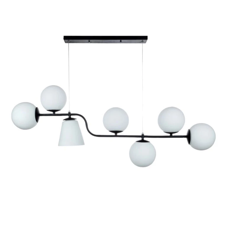 لوستر مدرن سقفی اتاق چشمه نور مدل A1247/7-سفید لوستر مدرن سقفی اتاق چشمه نور مدل A1247/7-سفید