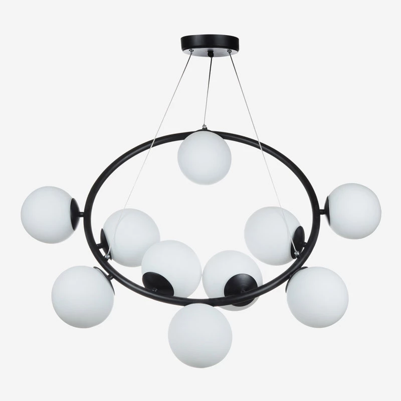 لوستر مدرن سقفی اتاق چشمه نور مدل A1249/10-سبز زیتونی