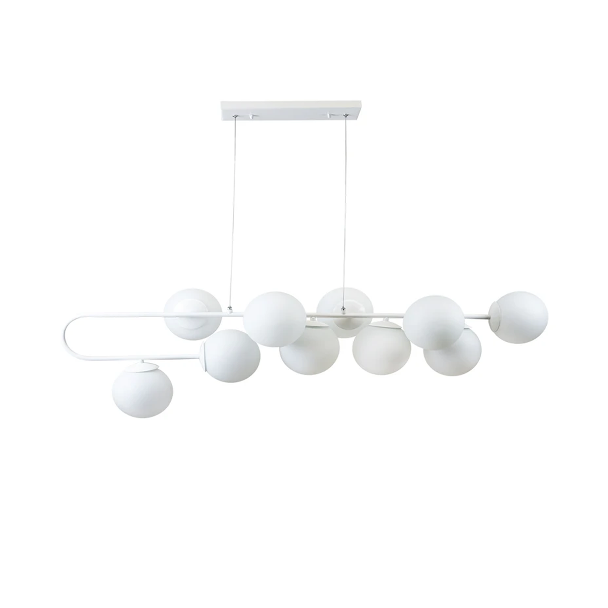 لوستر مدرن سقفی اتاق چشمه نور مدل A1222/10-سفید