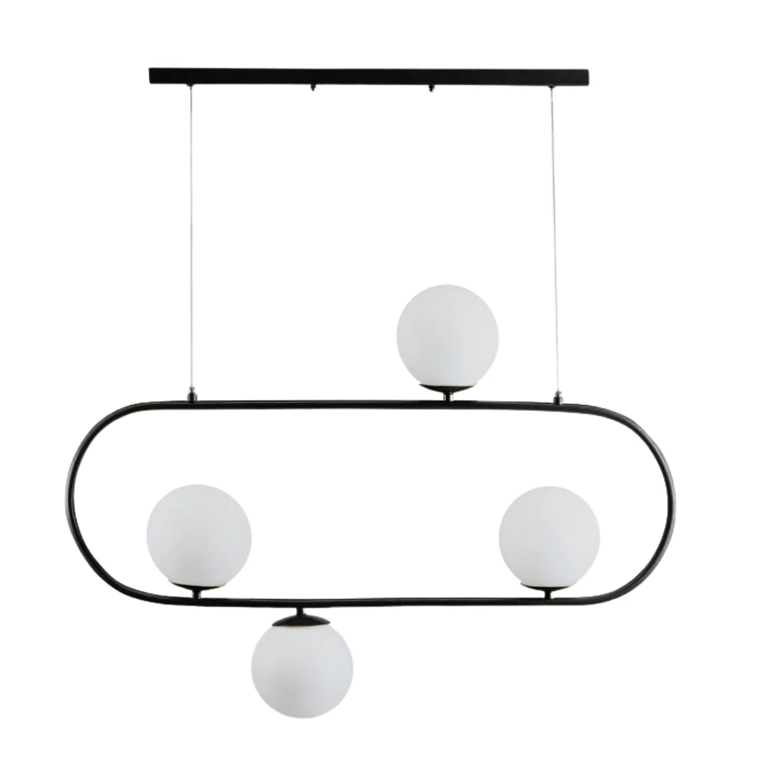 لوستر مدرن سقفی اتاق چشمه نور مدل A1226/4-سفید