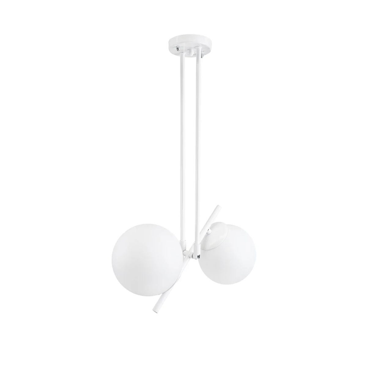 لوستر مدرن سقفی اتاق چشمه نور مدل A1234/2-سفید