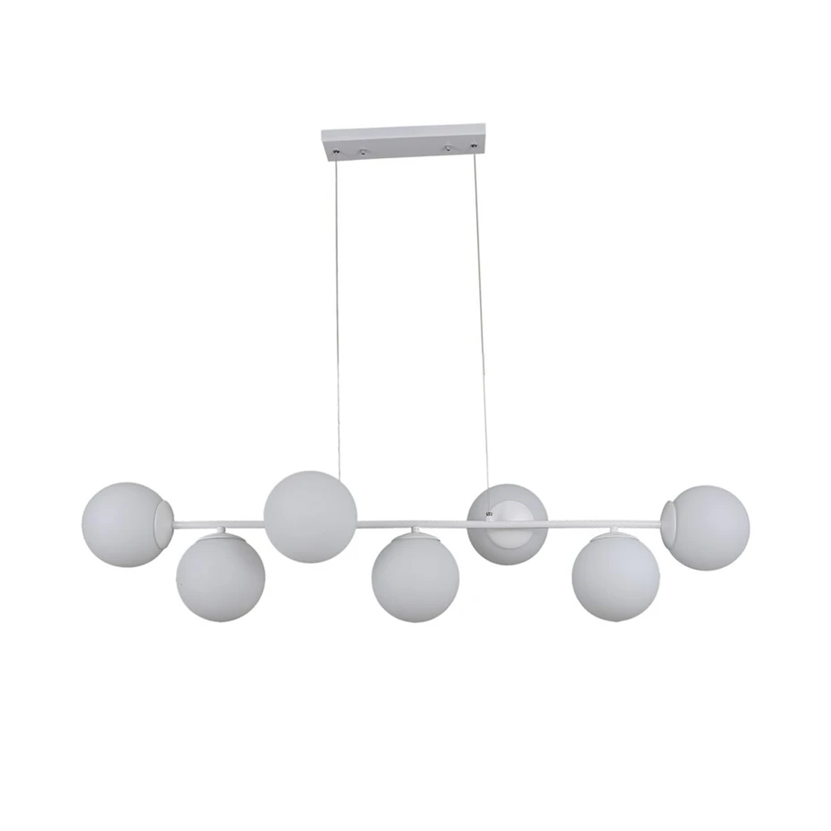 لوستر مدرن سقفی اتاق چشمه نور مدل A1230/7-سفید