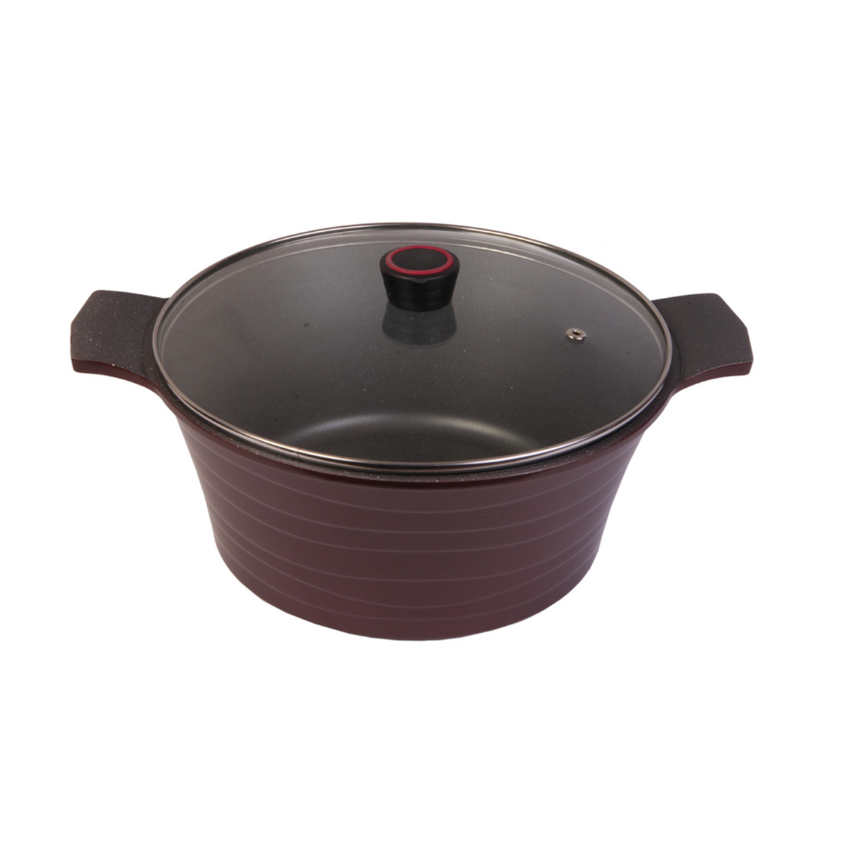 قابلمه تکنو مدل ونوس سایز 28-زرشکی قابلمه تکنو مدل ونوس سایز 28-زرشکی