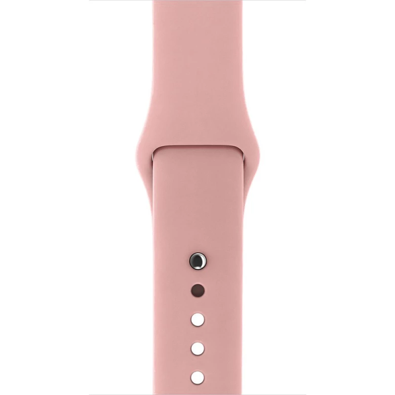 بند اپل واچ 38 میلی متری لاستیکی مدل Sport Band -صورتی بند اپل واچ 38 میلی متری لاستیکی مدل Sport Band -صورتی