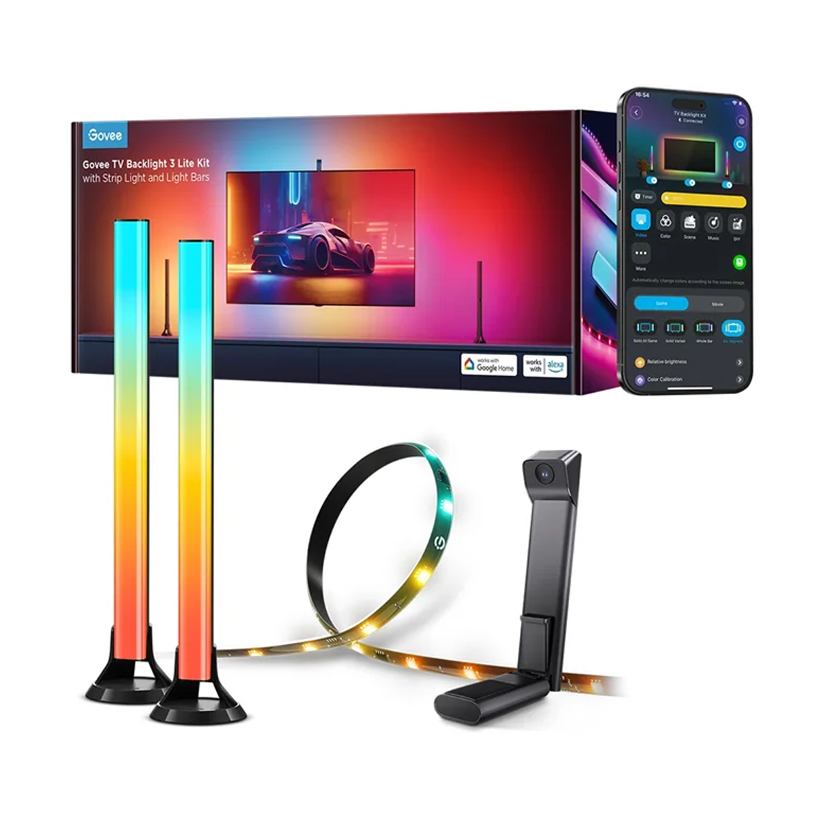 ریسه هوشمند تلویزیون 55 - 65 اینچ گووی مدل TV Backlight 3 Lite Kit H605A ریسه هوشمند تلویزیون 55 - 65 اینچ گووی مدل TV Backlight 3 Lite Kit H605A