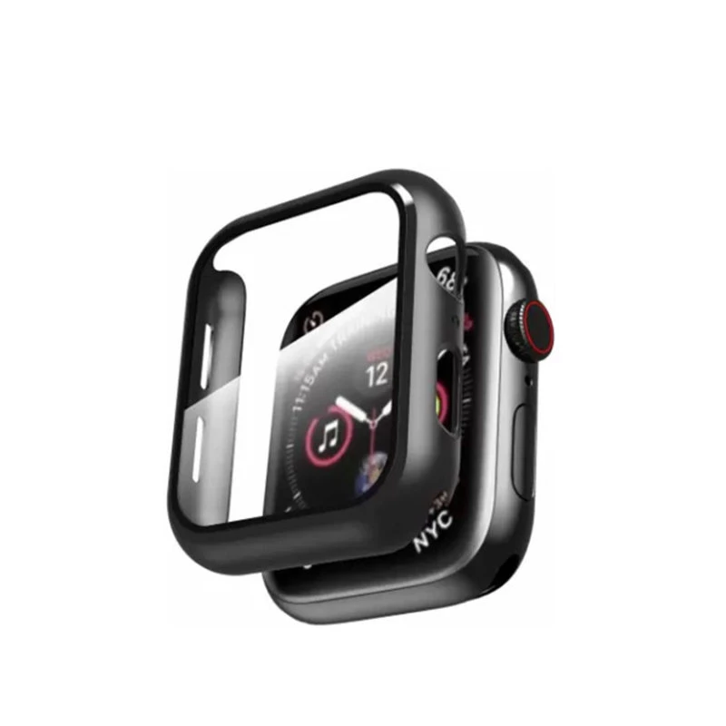 کاور اپل واچ سری 8 سایز 41 میلی متری مدل Tempered Glass Case -رزگلد کاور اپل واچ سری 8 سایز 41 میلی متری مدل Tempered Glass Case -رزگلد