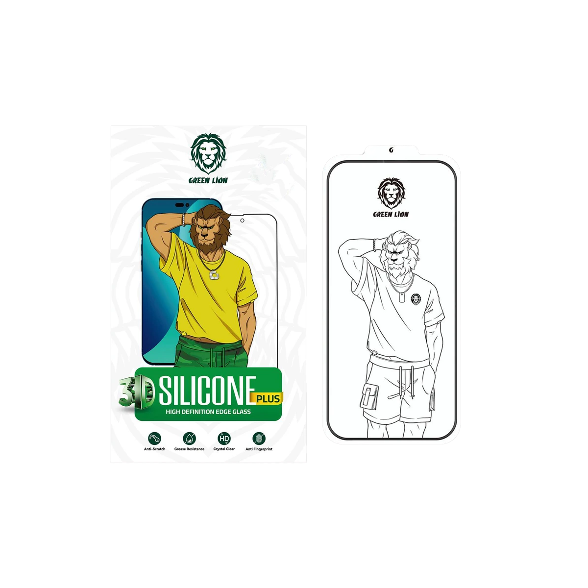 محافظ صفحه نمایش گوشی اپل iPhone 14 Pro Max گرین مدل Silicone-HD Plus-بی رنگ شفاف محافظ صفحه نمایش گوشی اپل iPhone 14 Pro Max گرین مدل Silicone-HD Plus-بی رنگ شفاف