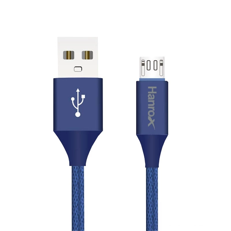 کابل Micro-USB هانروکس مدل M11 طول 1 متر-آبی کابل Micro-USB هانروکس مدل M11 طول 1 متر-آبی