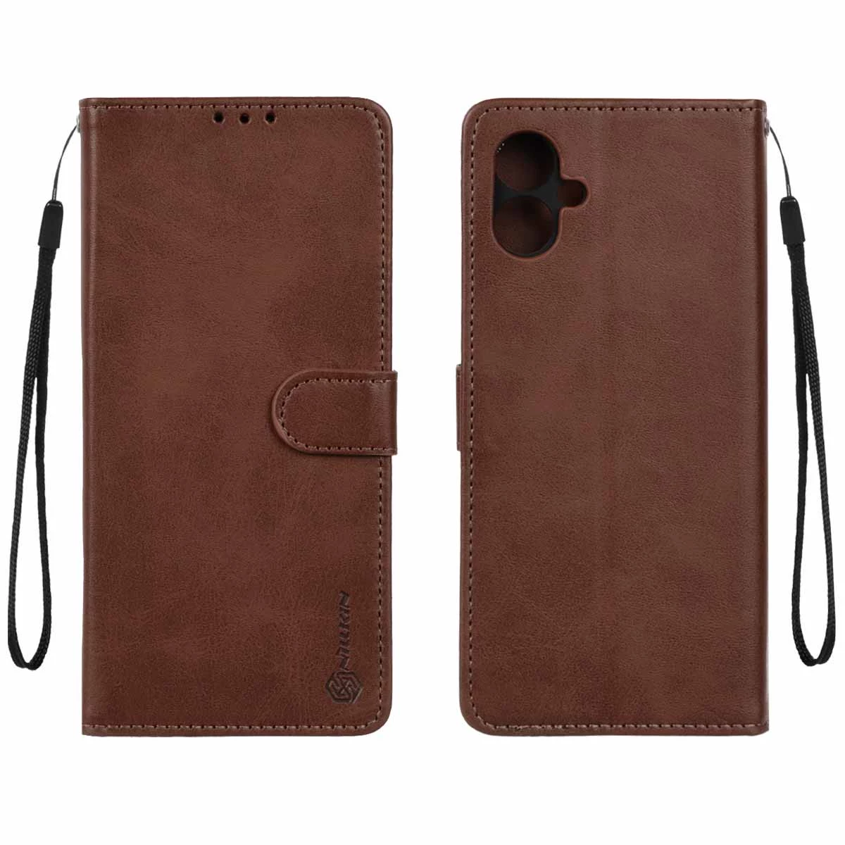 کیف کلاسوری گوشی سامسونگ Galaxy A06 مدل مگنتی جاکارتی محافظ لنزدار-سرمه‌ای