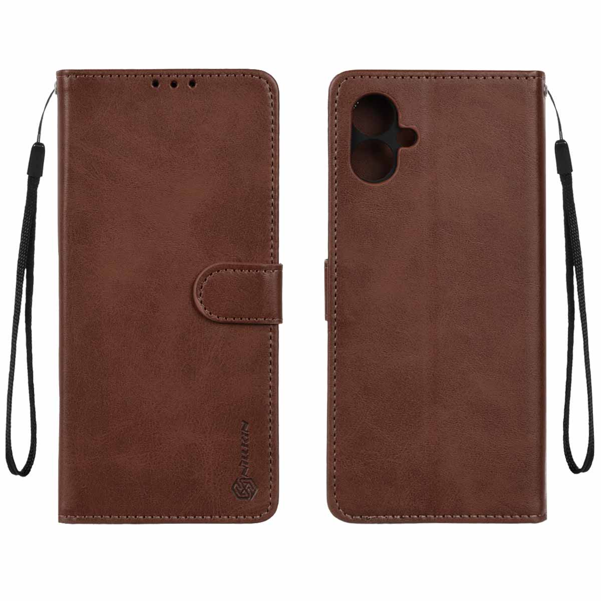 کیف کلاسوری گوشی سامسونگ Galaxy A06 نیلکین مدل مگنتی-قهوه ای