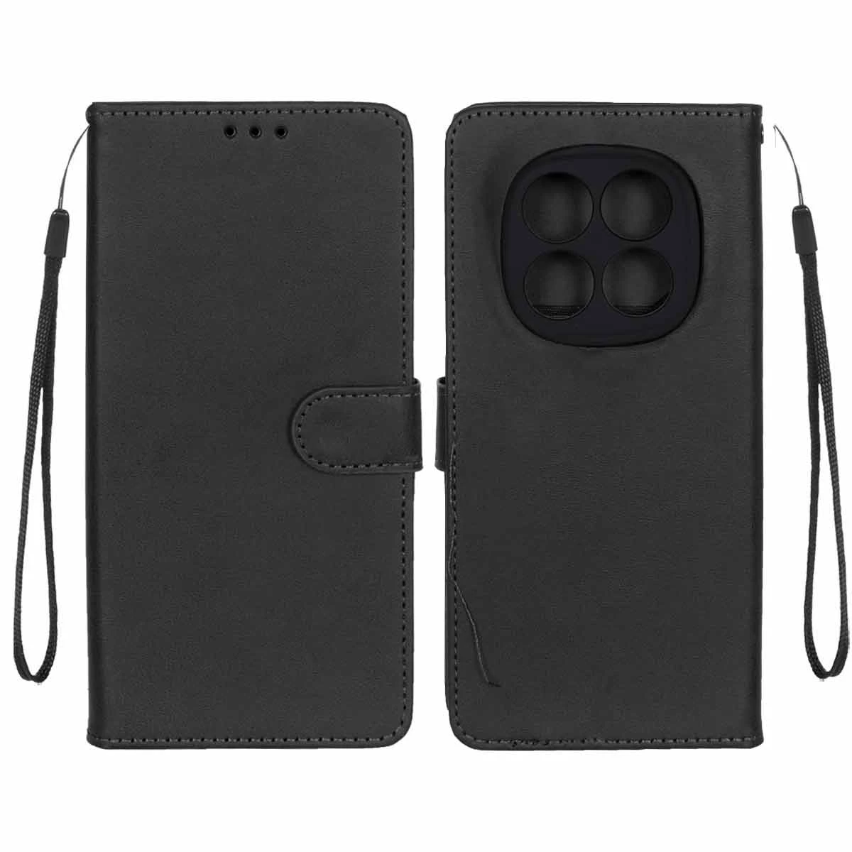 کیف کلاسوری گوشی شیائومی Redmi Note 14 Pro 4G مدل مگنتی جاکارتی محافظ لنزدار-قهوه ای