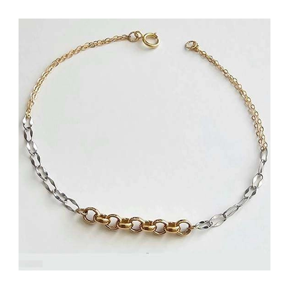 دستبند طلا زنانه اپال گلد مدل مینیمال رولو 0122-980 دستبند طلا زنانه اپال گلد مدل مینیمال رولو 0122-980