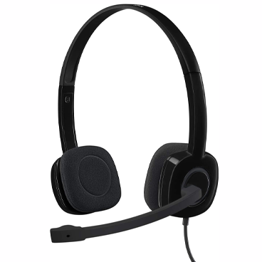 هدفون سیمی لاجیتک مدل H151 STEREO-مشکی هدفون سیمی لاجیتک مدل H151 STEREO-مشکی