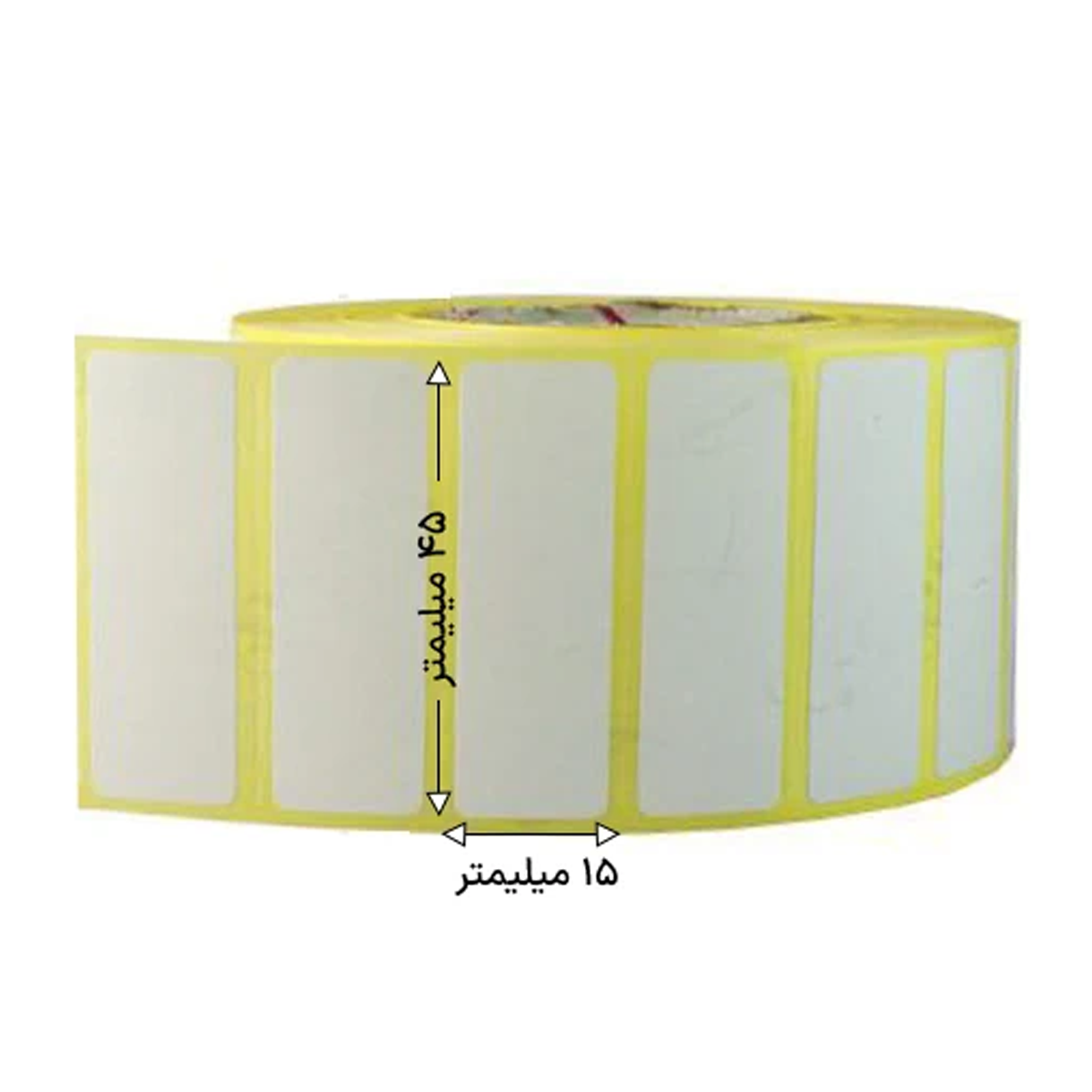 رول 2000 تایی لیبل پی وی سی تک ردیفه 45x15 رول 2000 تایی لیبل پی وی سی تک ردیفه 45x15