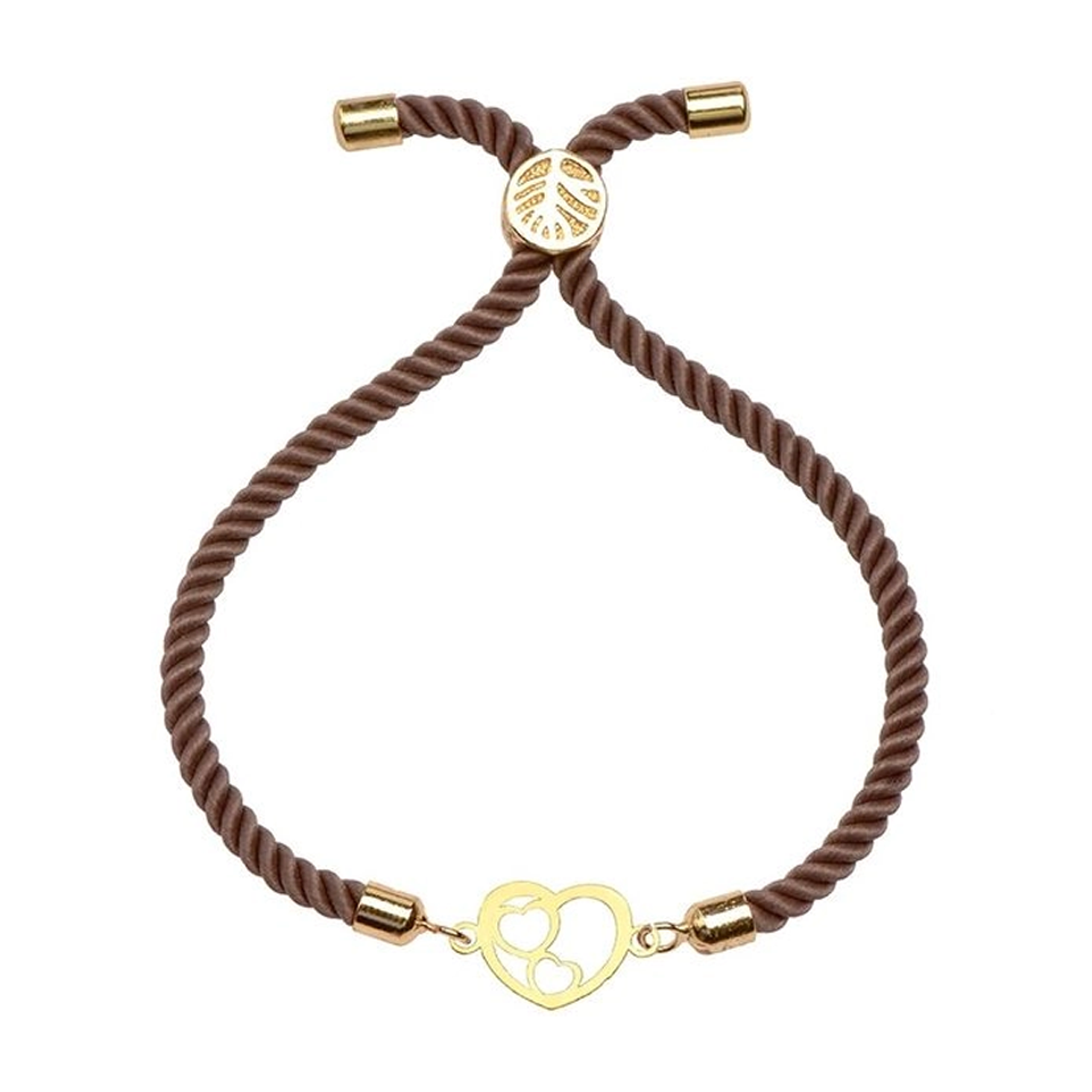 دستبند طلا زنانه شمیم گلد گالری مدل قلب در قلب 611-250 دستبند طلا زنانه شمیم گلد گالری مدل قلب در قلب 611-250