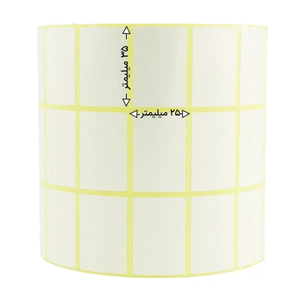 رول 6000 تایی لیبل پی وی سی سه ردیفه 35x25 رول 6000 تایی لیبل پی وی سی سه ردیفه 35x25