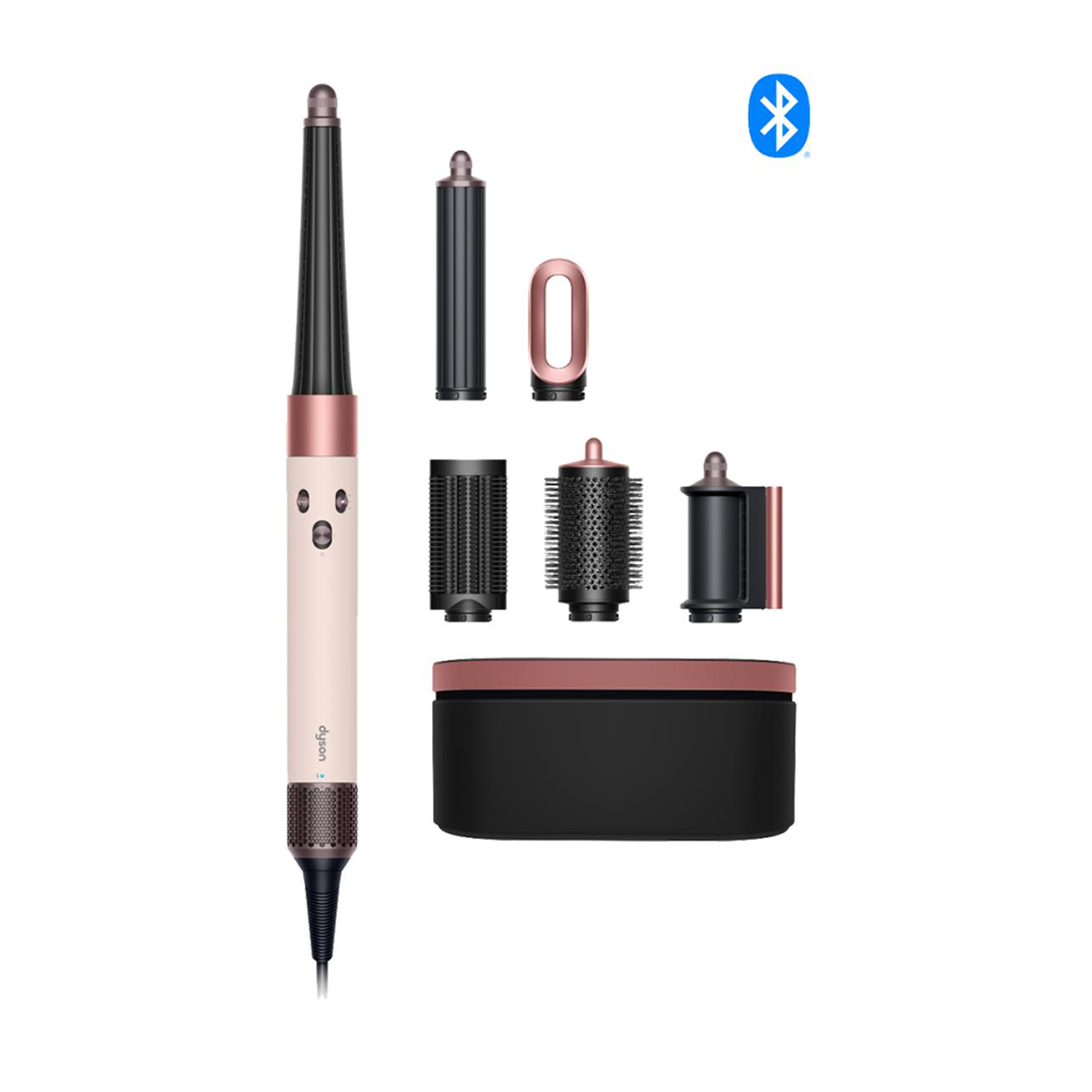 سشوار دایسون مدل Airwrap i.d Straight-Wavy-صورتی رزگلد