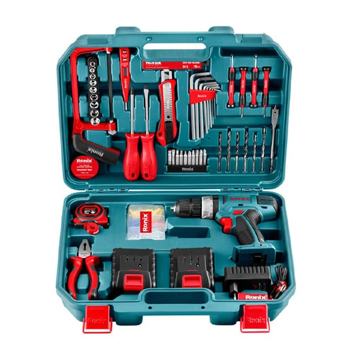 پیچ گوشتی شارژی رونیکس مدل RS-8018 مجموعه 53 عددی-چند رنگ  پیچ گوشتی شارژی رونیکس مدل RS-8018 مجموعه 53 عددی-چند رنگ