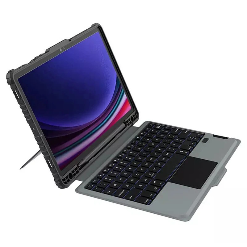 کیف کلاسوری کیبورد دار تبلت سامسونگ Galaxy Tab S10 Plus نیلکین مدل Bumper Combo Backlit کیف کلاسوری کیبورد دار تبلت سامسونگ Galaxy Tab S10 Plus نیلکین مدل Bumper Combo Backlit
