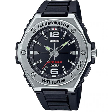 ساعت عقربه ای کاسیو مردانه مدل MWA-100H-1AVDF-نقرهای مشکی ساعت عقربه ای کاسیو مردانه مدل MWA-100H-1AVDF-نقرهای مشکی