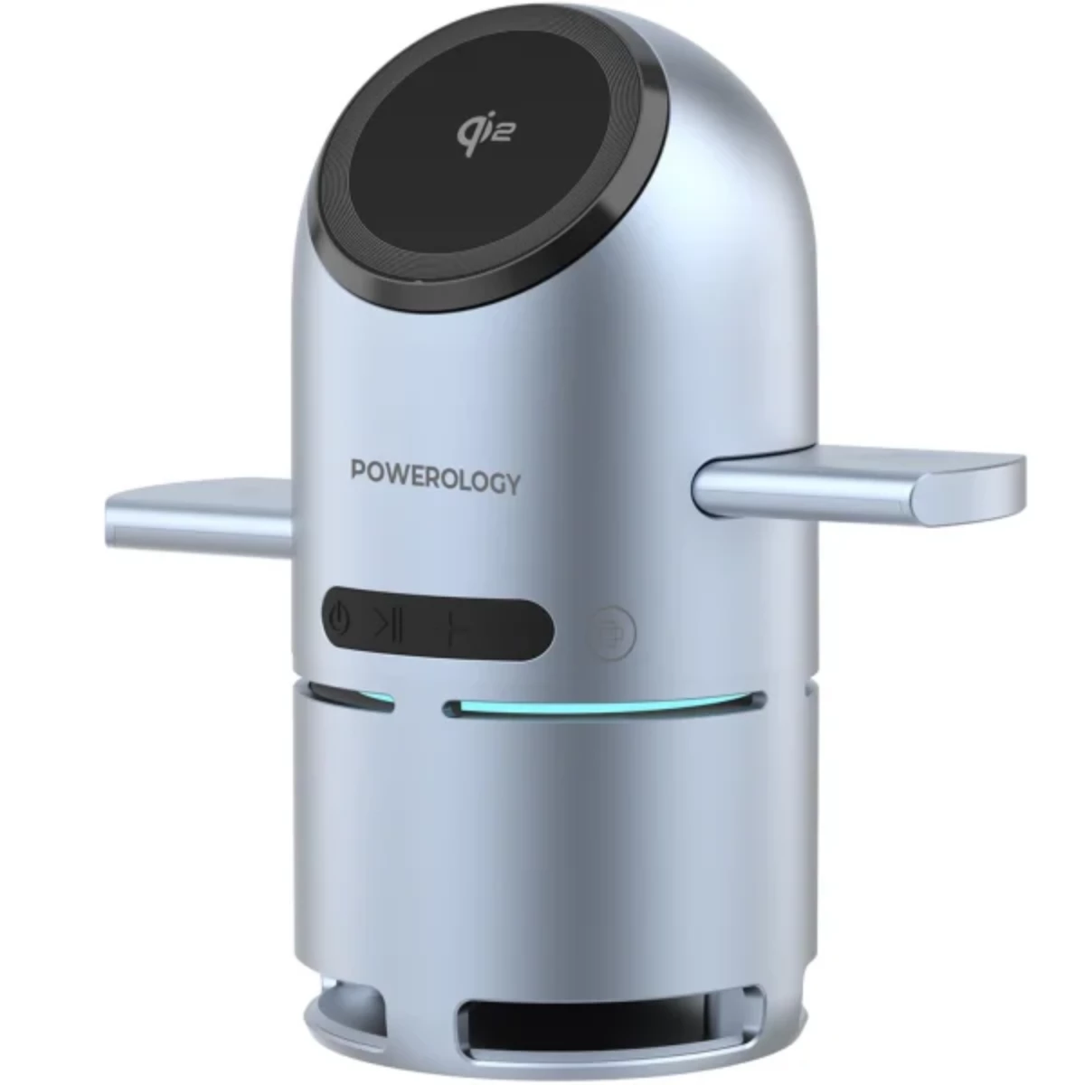 پایه شارژ بی سیم پاورولوجی مدل PWCUQC039-نقرهای-آبی پایه شارژ بی سیم پاورولوجی مدل PWCUQC039-نقرهای-آبی